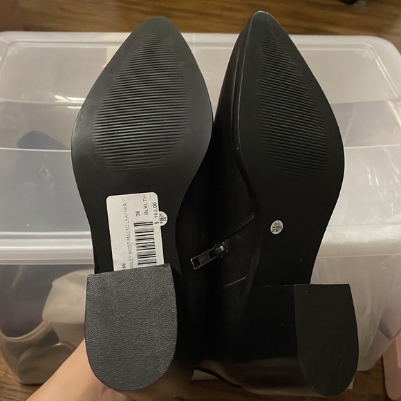 NEW Leather Heeled Black Boots from Plenty Store - Picture 10 of 12